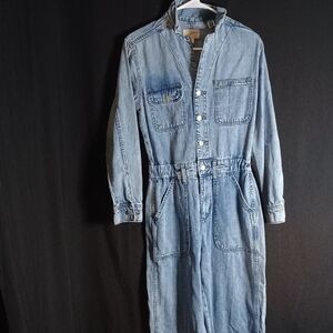 Universal Thread Light Blue Denim Jumpsuit